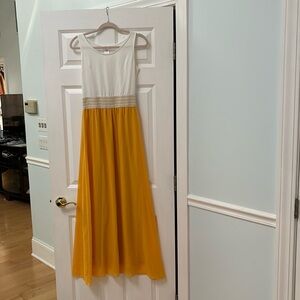 Yellow long dress